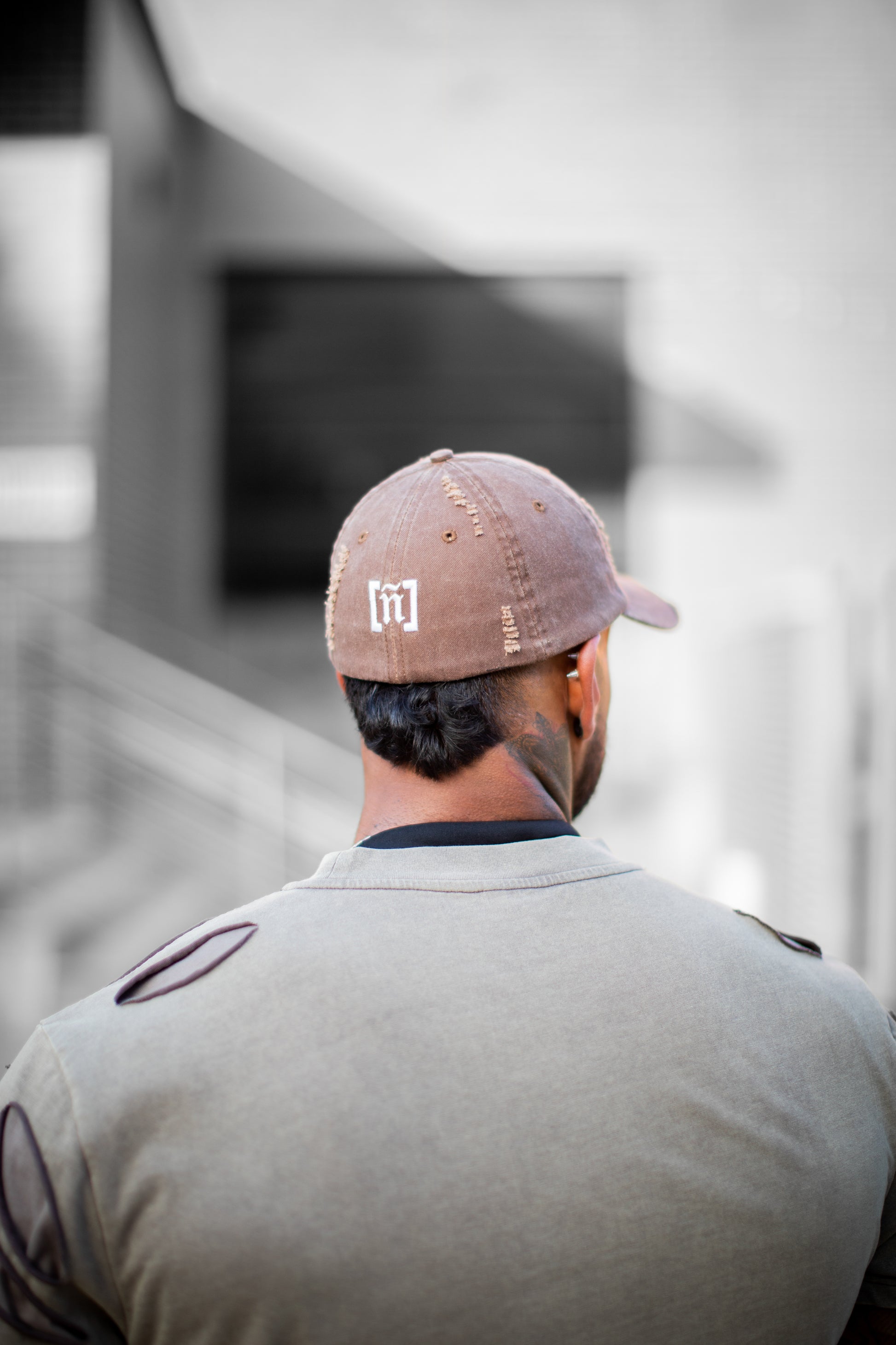 Reverse Distressed Hat