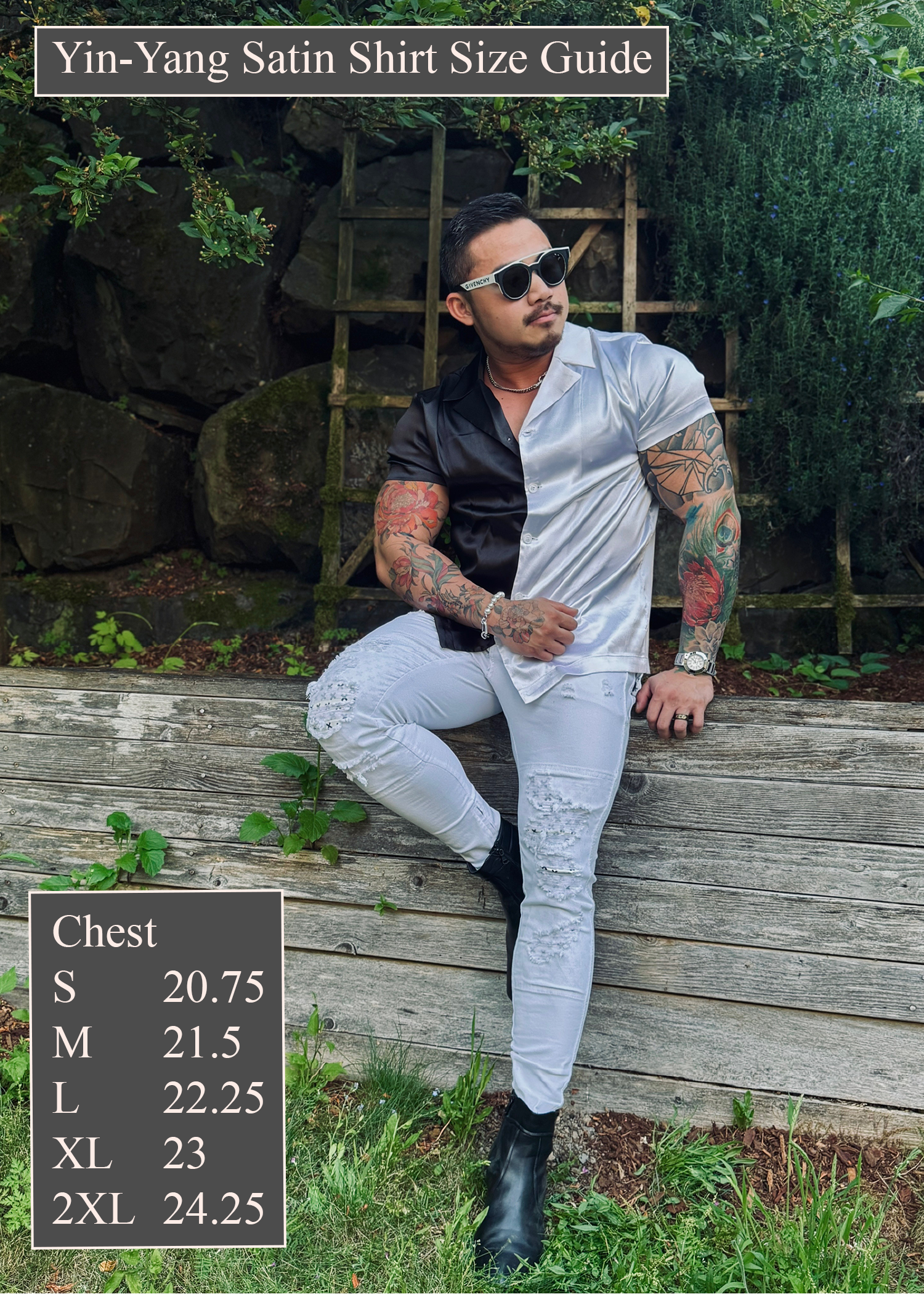 Yin-Yang Satin Shirt